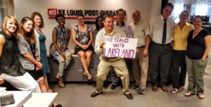 Post-Dispatch journalists supported the Lakeland campaign.